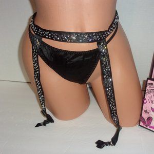 Victoria's Secret Luxe Lingerie garter & v-string